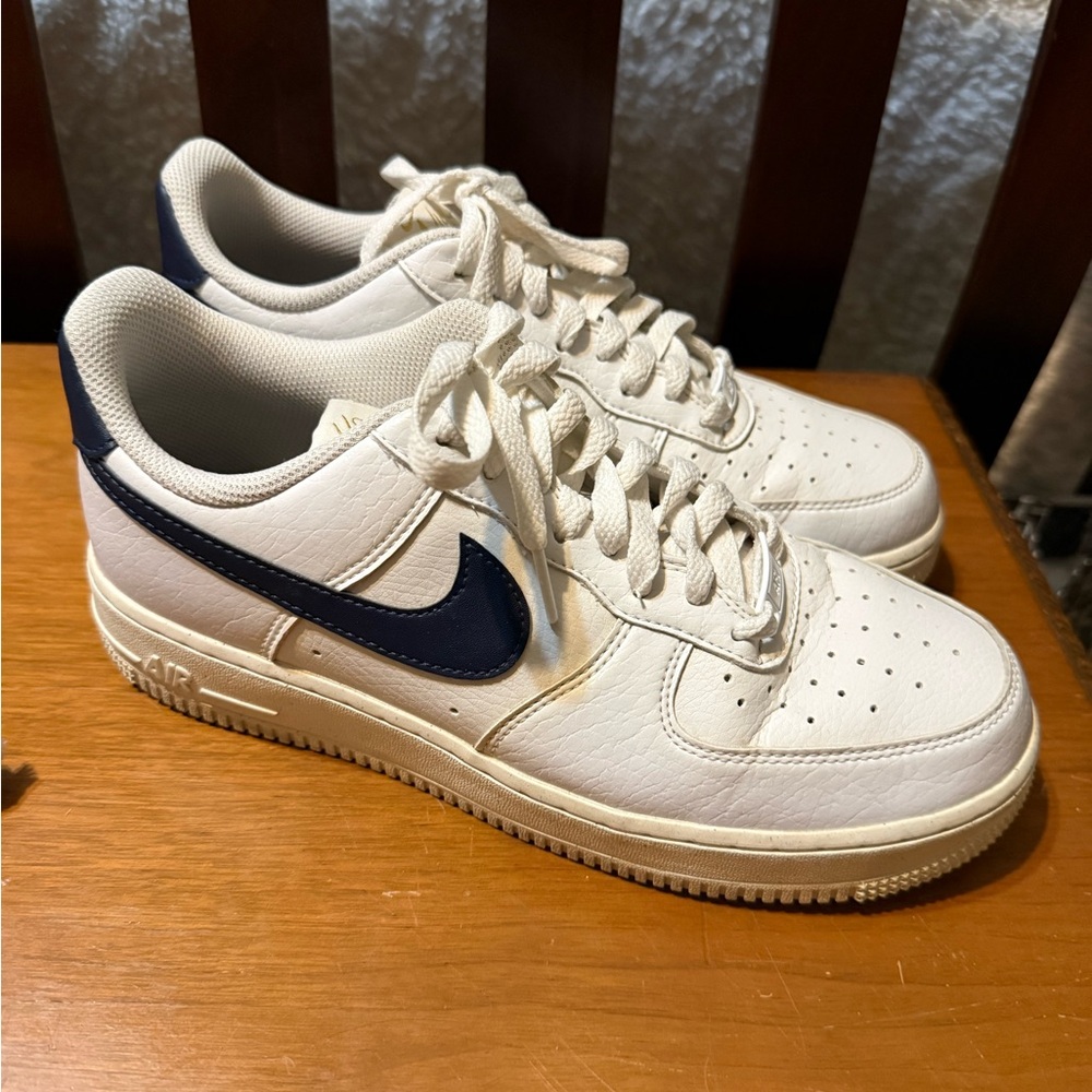 Nike women's White and Blue Athletic Shoes